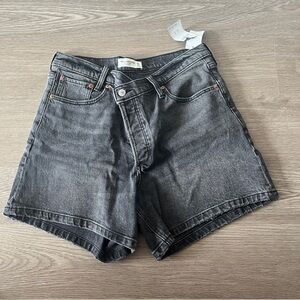 Abercrombie criss cros waist denim long shorts size 30 jorts